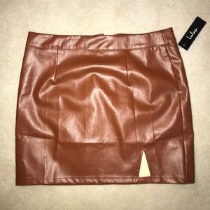 Lulu’s Leather Mini Skirt